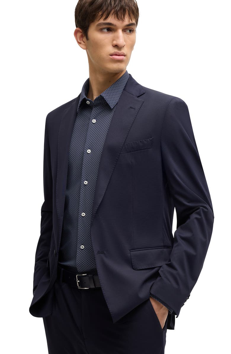 BOSS Hank Kent Slim Fit Performance Stretch Dress Shirt, Alternate, color, 