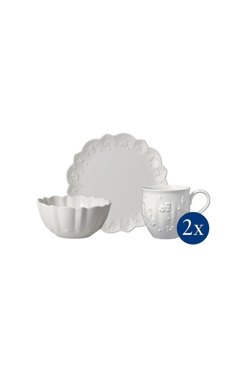 Villeroy & Boch Toy's Delight Royal Classic Breakfast Set for 2, Main, color, White