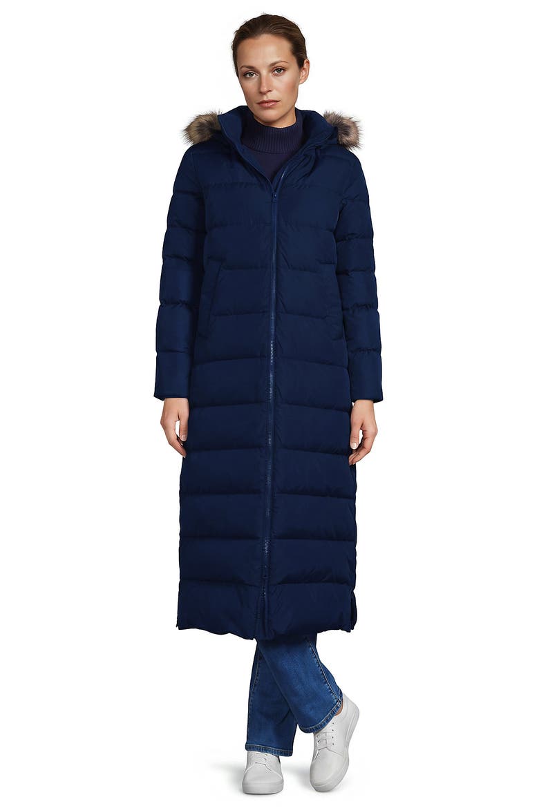 Max 600 Down Long Maxi Coat, Main, color, Deep Sea Navy