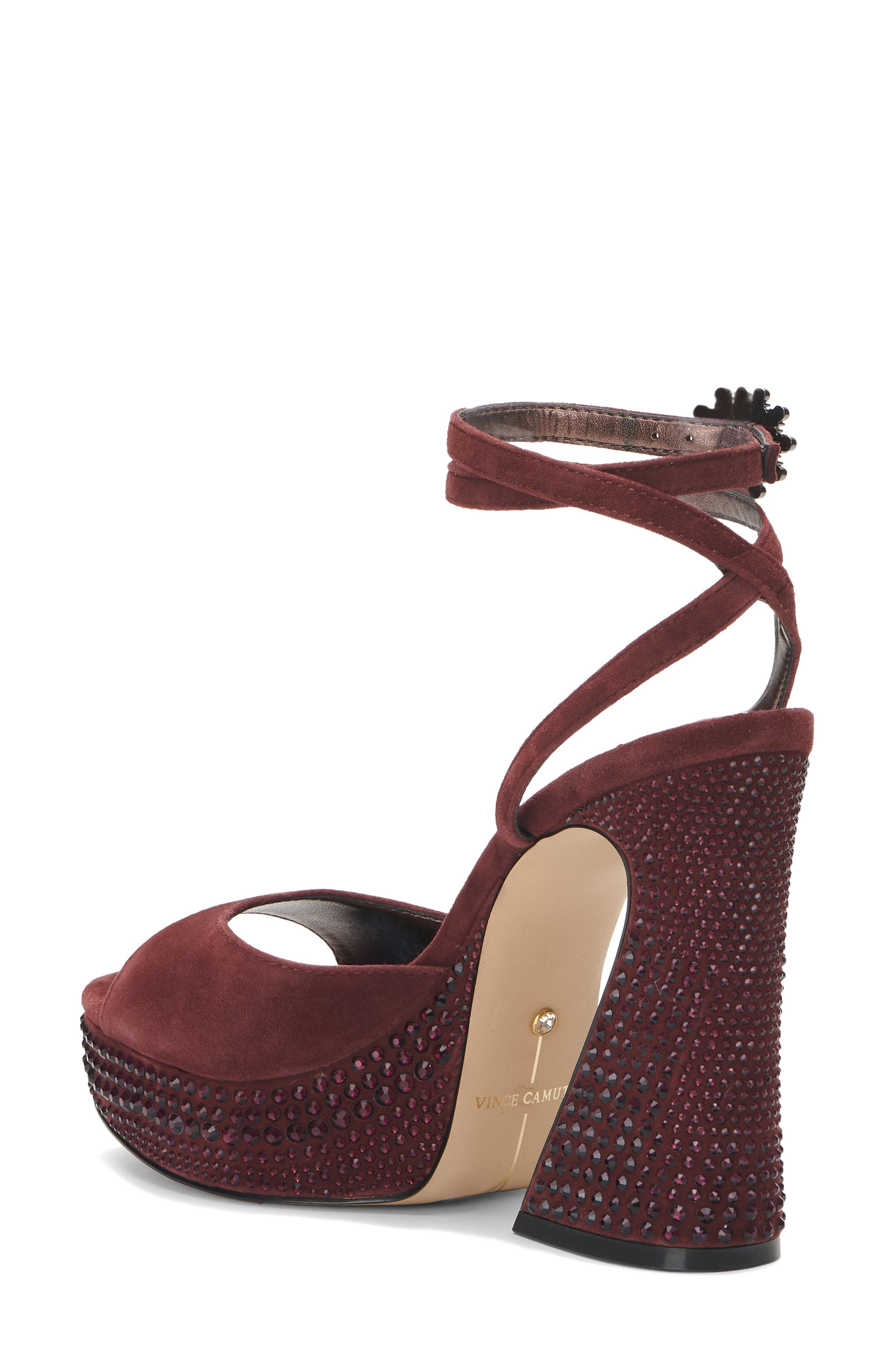 Vince Camuto Inna Platform Sandal, Alternate, color, Crimson