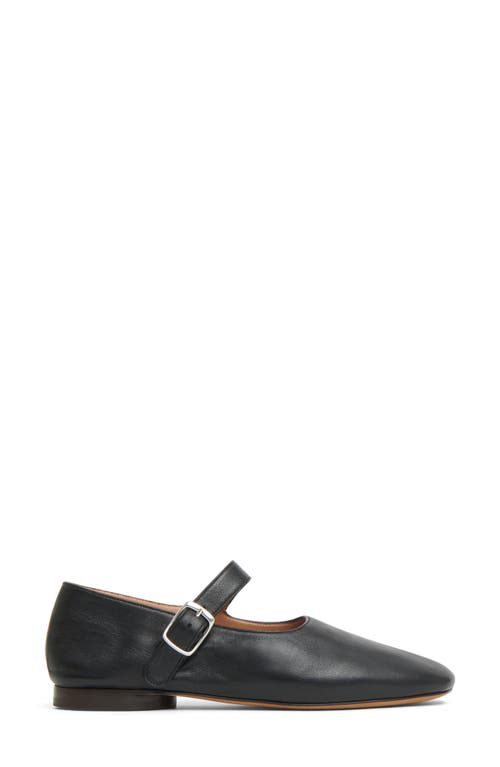Shop Mansur Gavriel Glove Mary Jane Flat In Black