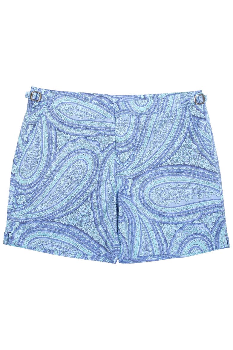 Neptune Tailored Swim Short, Main, color, Paisley Blue