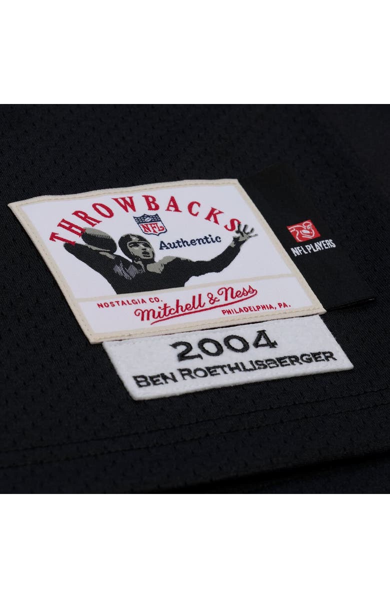 Mitchell & Ness Men's Mitchell & Ness Ben Roethlisberger Black Pittsburgh Steelers 2004 Authentic Throwback Jersey, Alternate, color, Black