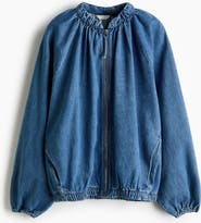 H&M Gathered Bomber Jacket