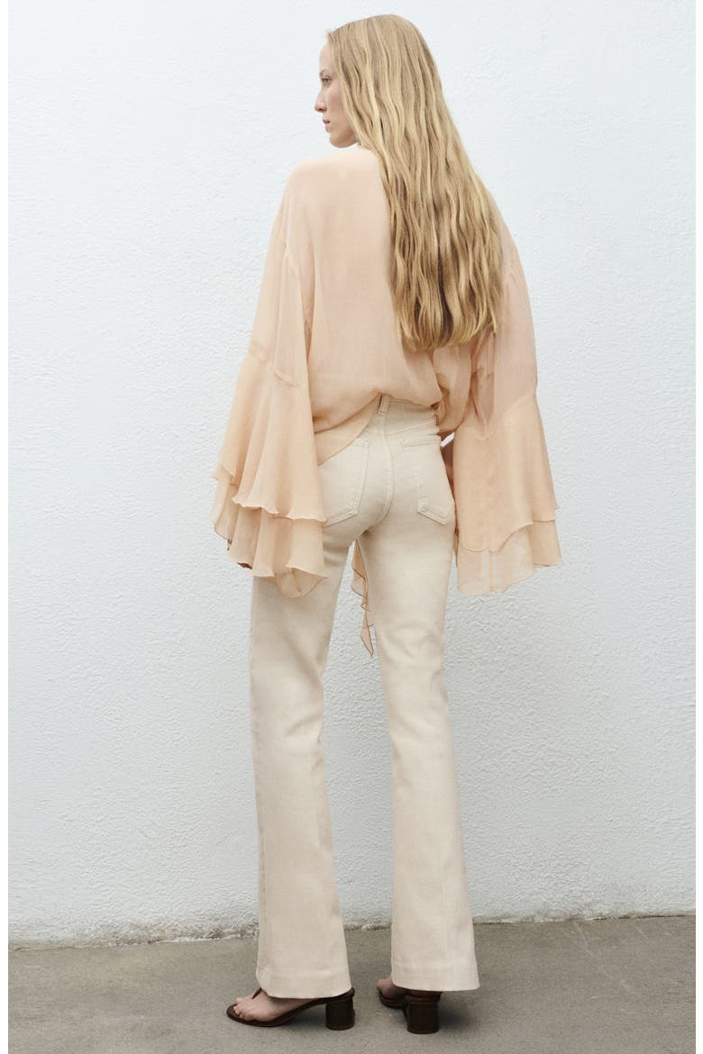 Flare Jeans, Alternate, color, ECRU