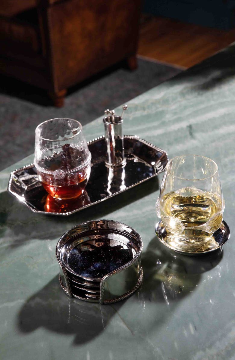 Juliska Graham Stainless Steel Octagonal Tray, Alternate, color, Silver