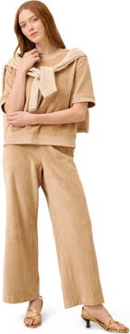 Pact Organic Cotton Pure Velour Wide Leg Pant