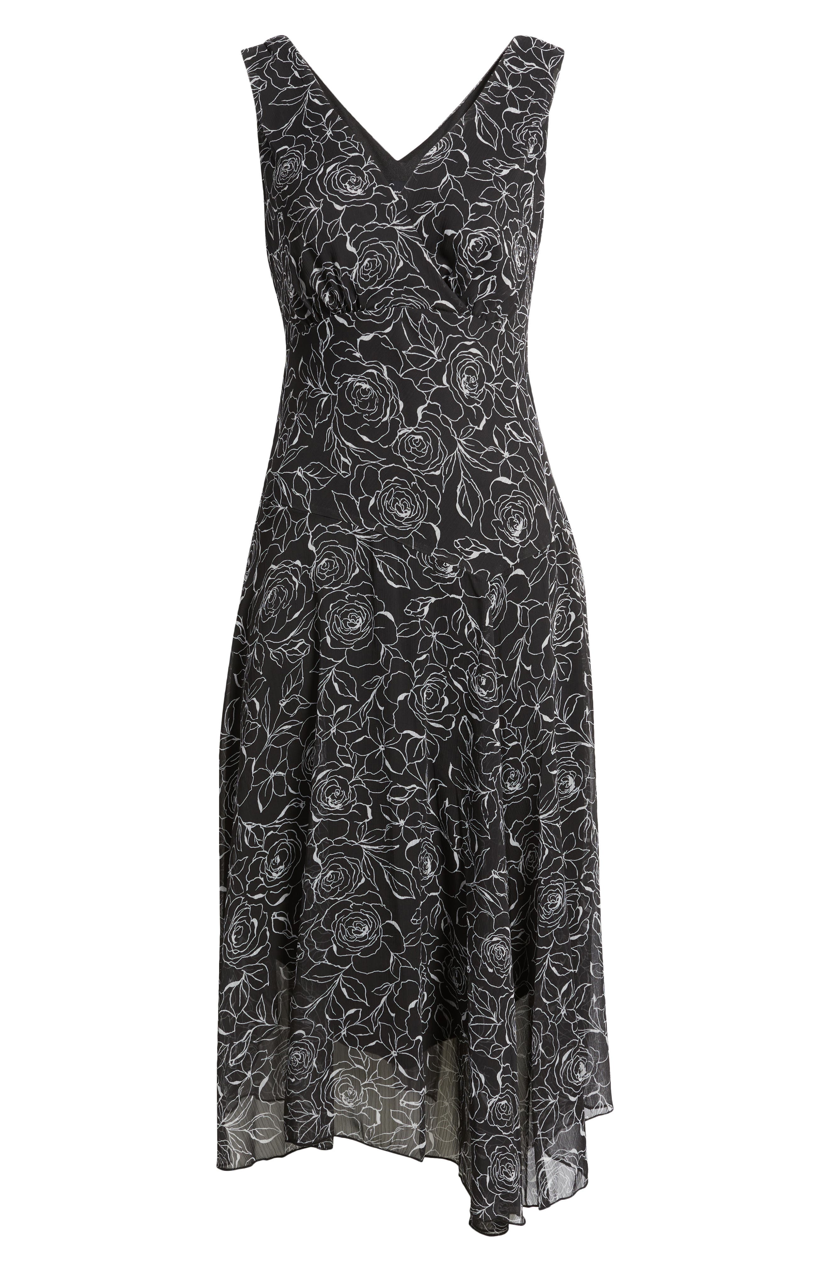 Connected Apparel Sleeveless Asymmetric Hem Yoryu Dress