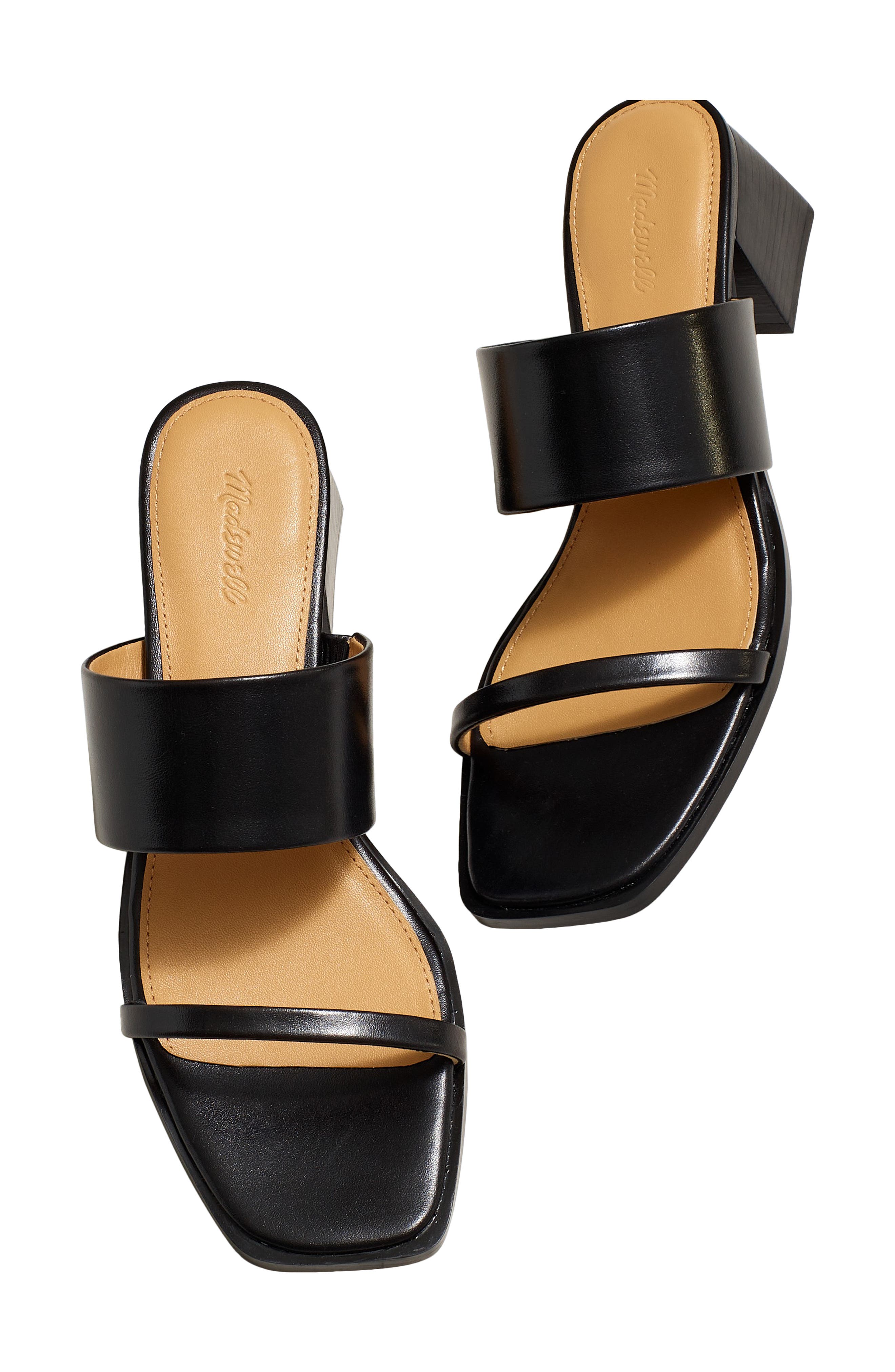Madewell Roni Keira Block Heel Sandal, Alternate, color, True Black