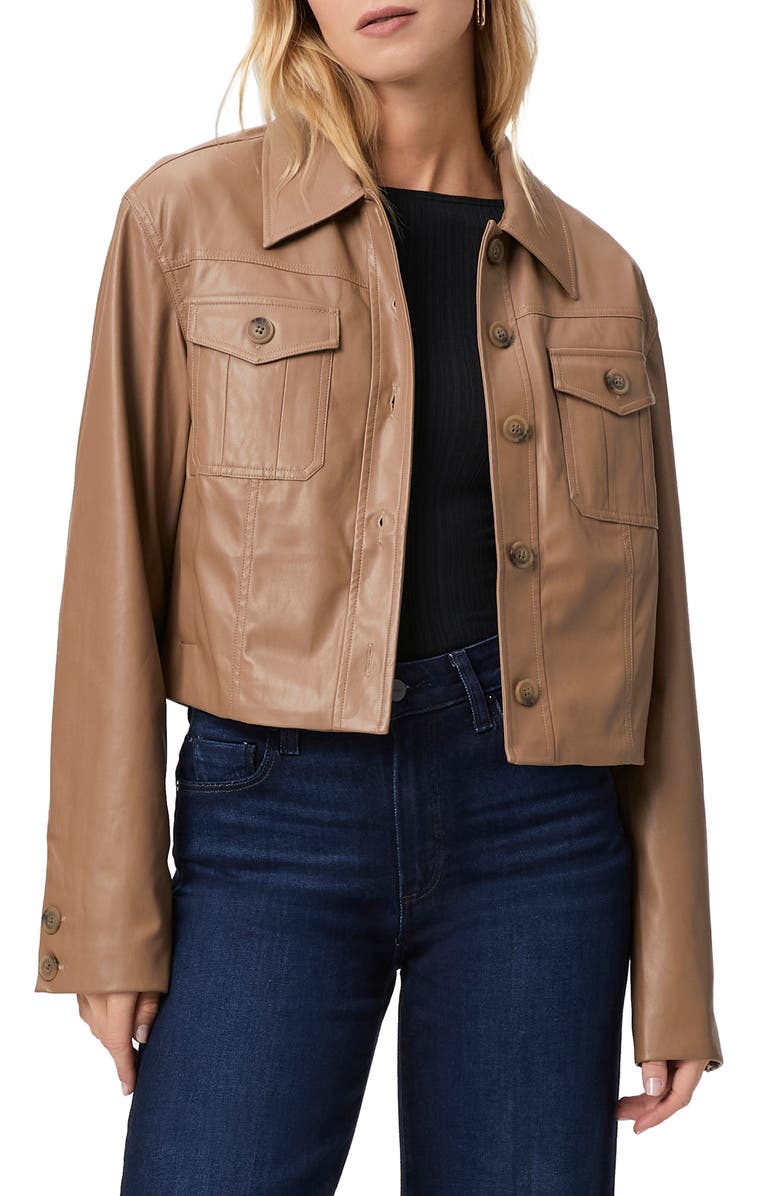 PAIGE Fenwick Faux Leather Jacket, Main, color, 