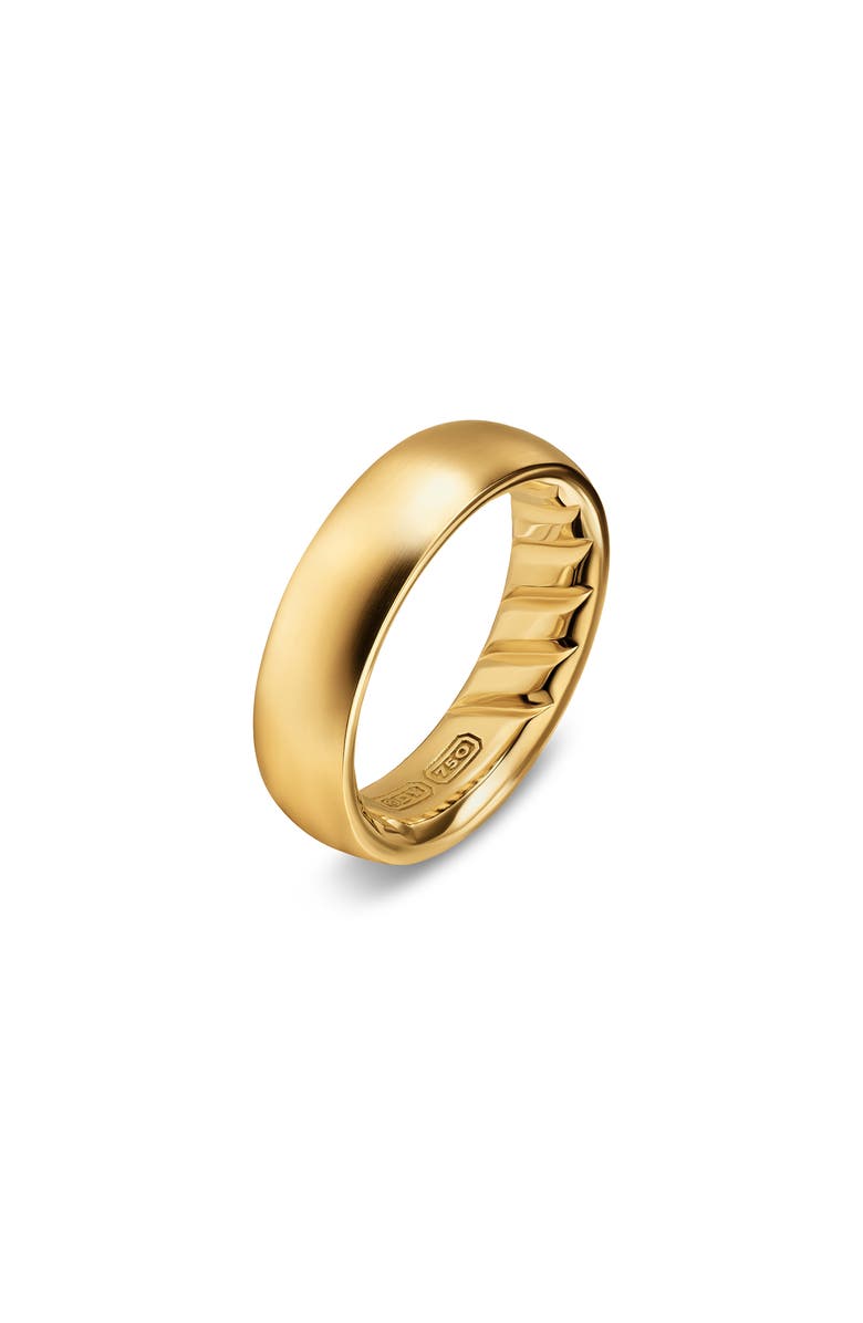 David Yurman Streamline Band Ring in 18K Yellow Gold, 6.2mm, Alternate, color, Gold