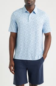 Johnston & Murphy XC+™ Ace Geo Print Performance Golf Polo
