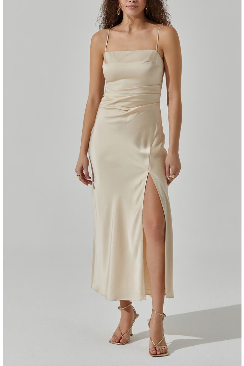Satin Slipdress, Alternate, color, EGGSHELL