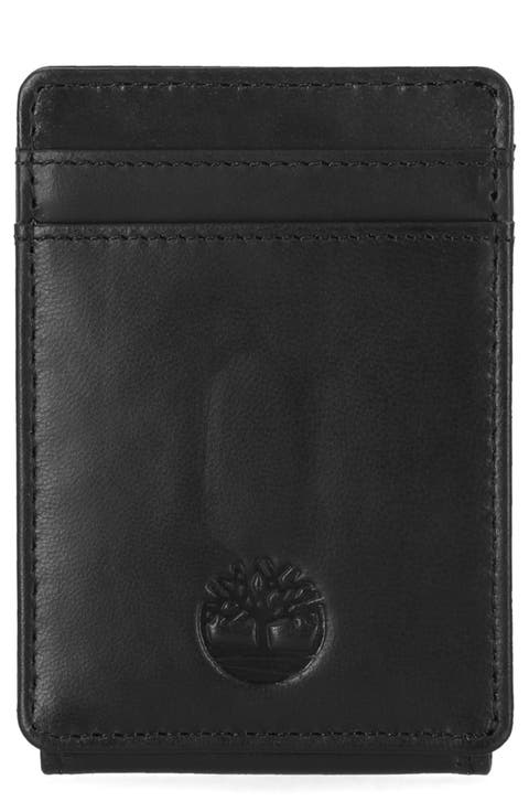Magnetic Leather Card Case