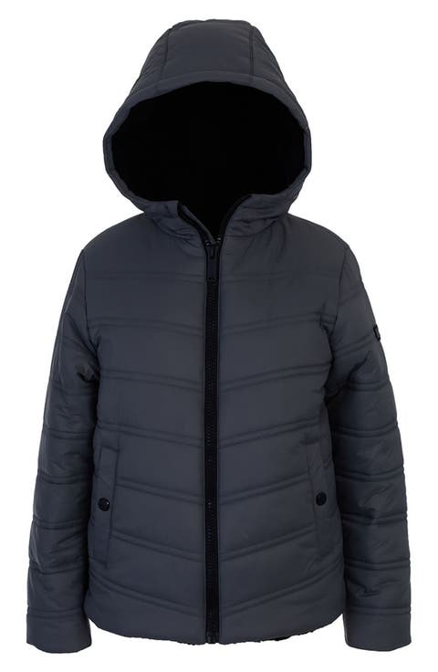 Kids' Plush Lined Puffer Jacket (Big Kid)