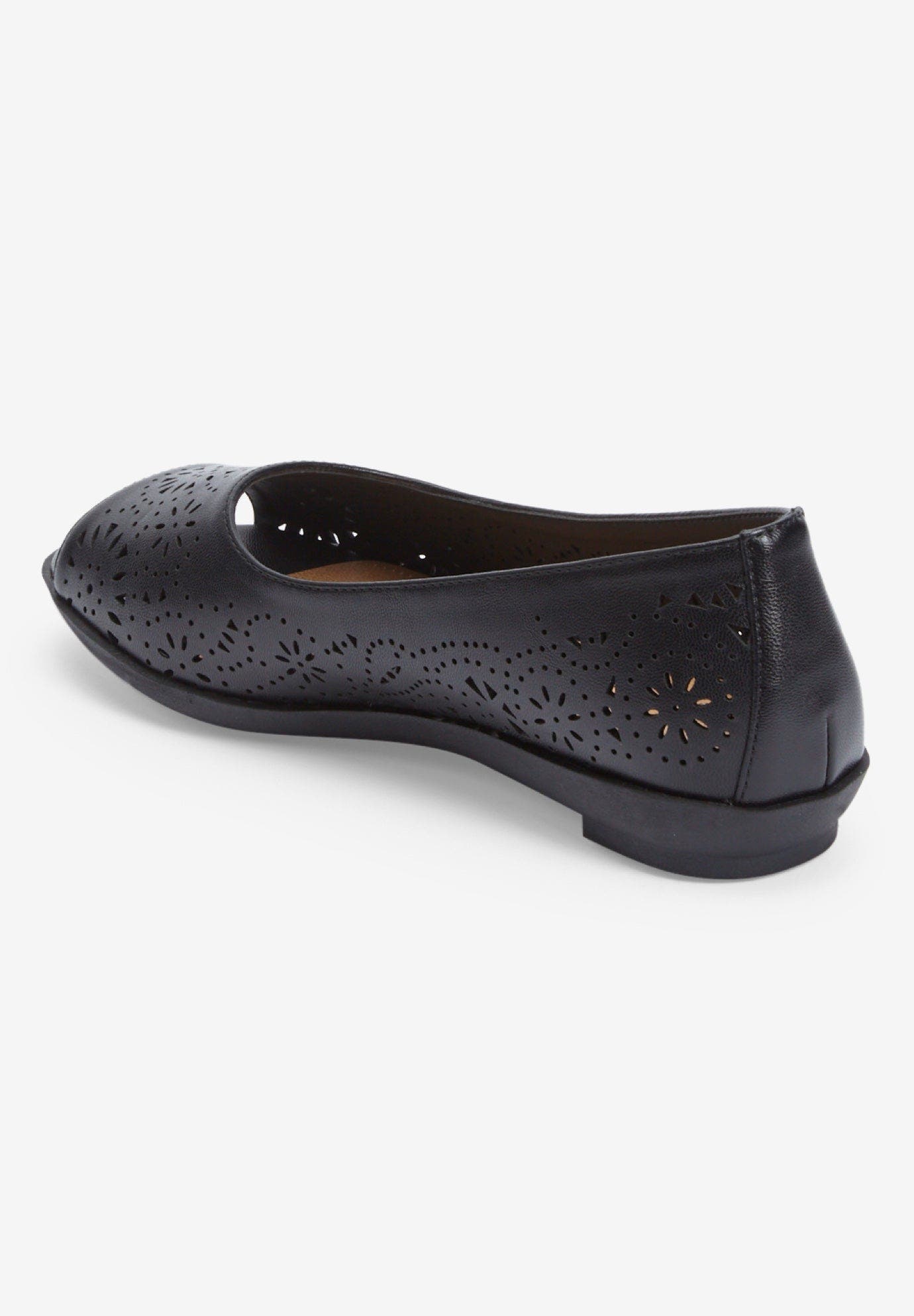 Comfortview The Korrina Slip On Flat, Alternate, color, Black