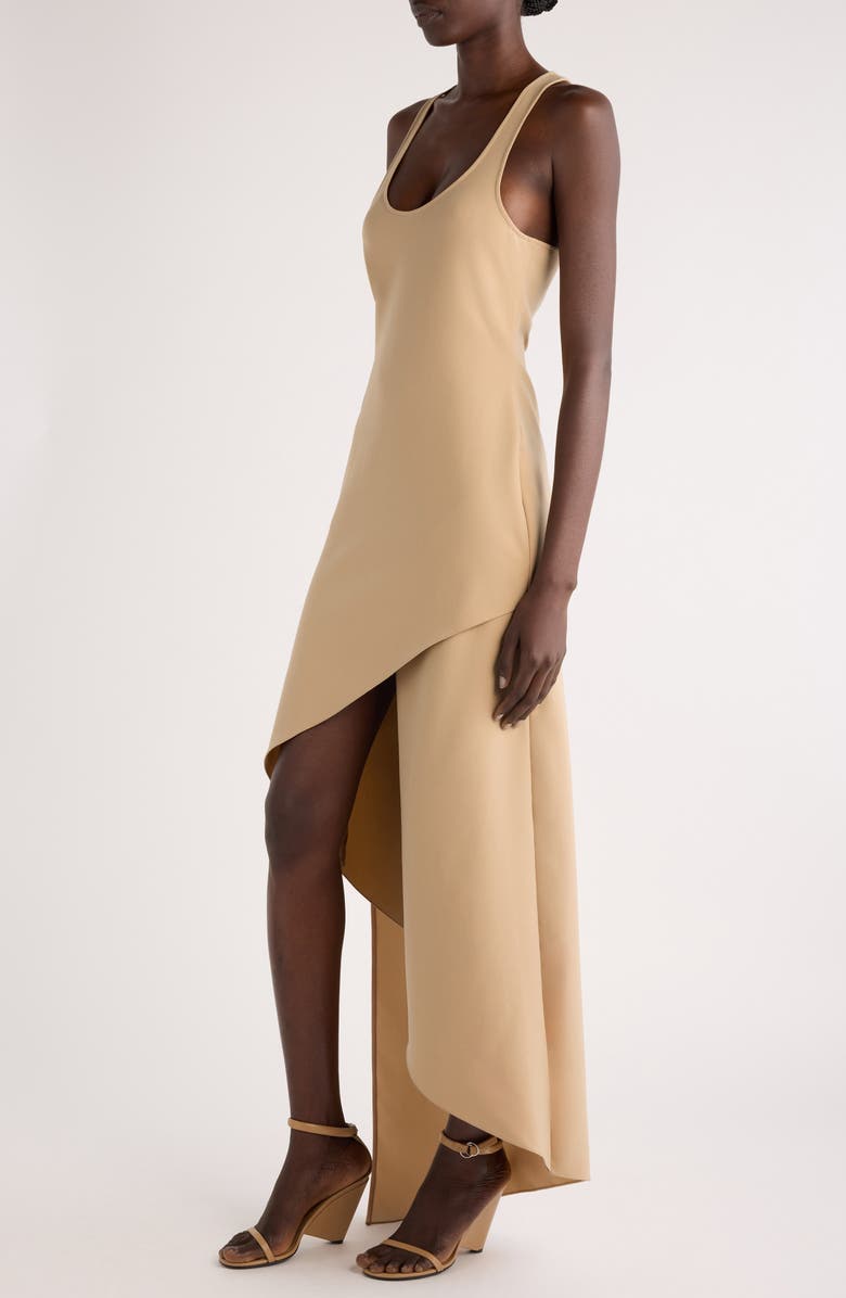 Courrèges Infinity Asymmetric Crepe Maxi Dress, Alternate, color, 