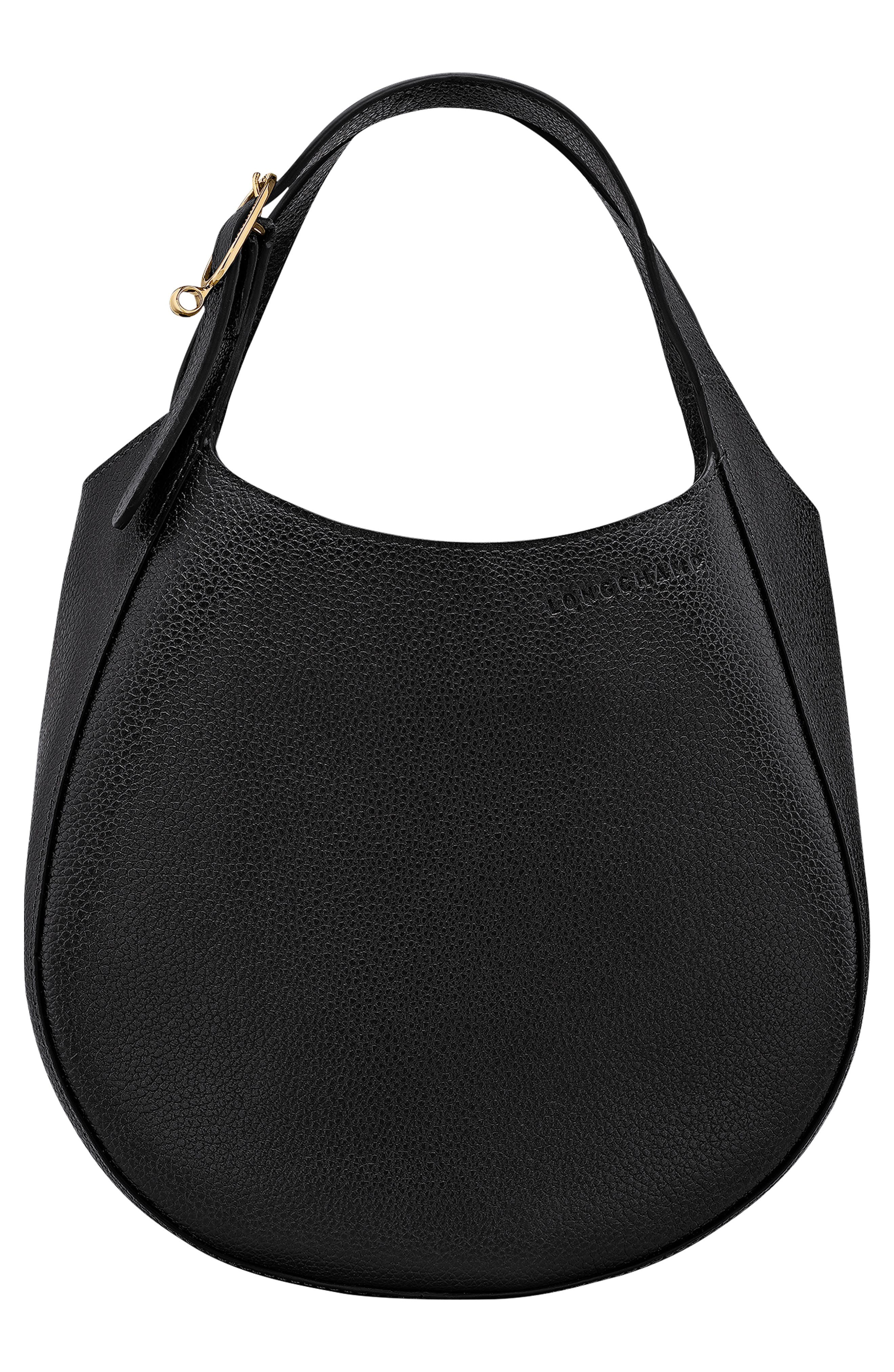 Longchamp Le Foulonné Leather Top Handle Crossbody Bag, Alternate, color, 