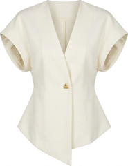 Modenaire Textured Wrap Top