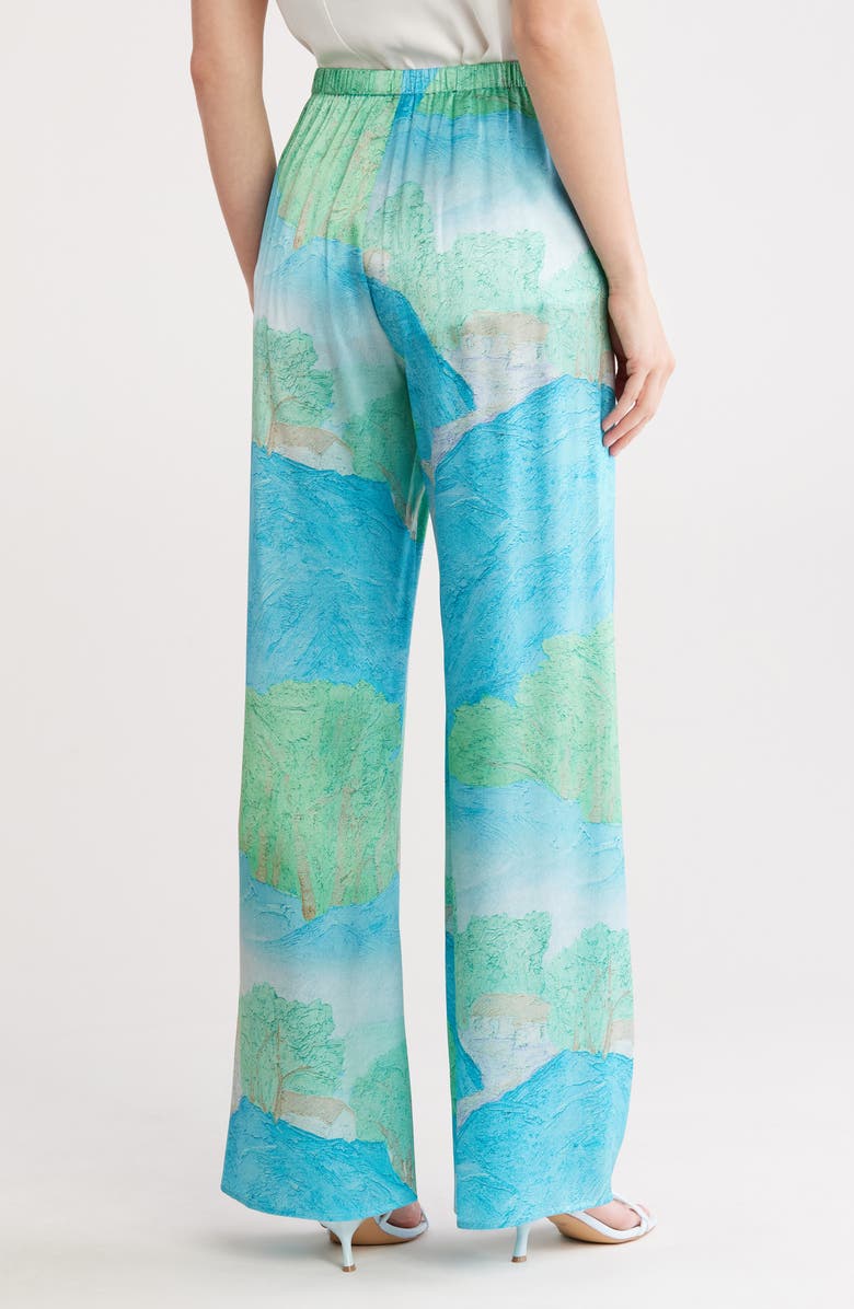 Cult Gaia Stacie Silk Straight Leg Pants, Alternate, color,