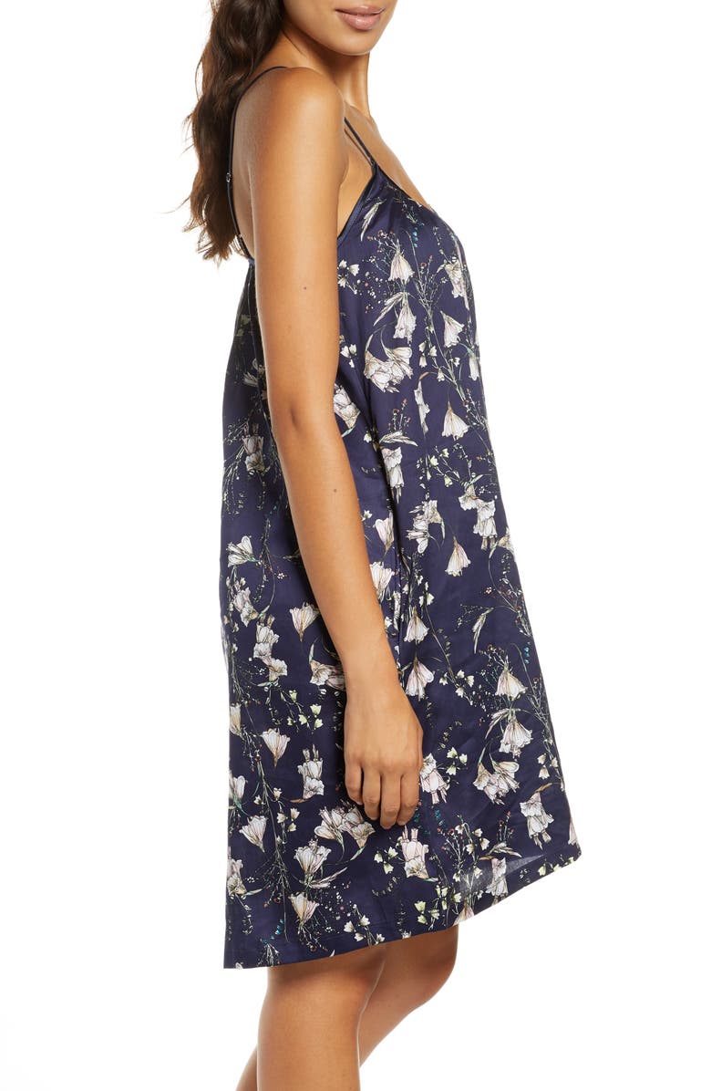 Papinelle Belle Flower Satin Chemise, Alternate, color, 