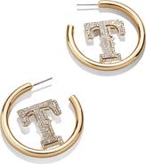 BaubleBar Texas Rangers Hoops Earrings