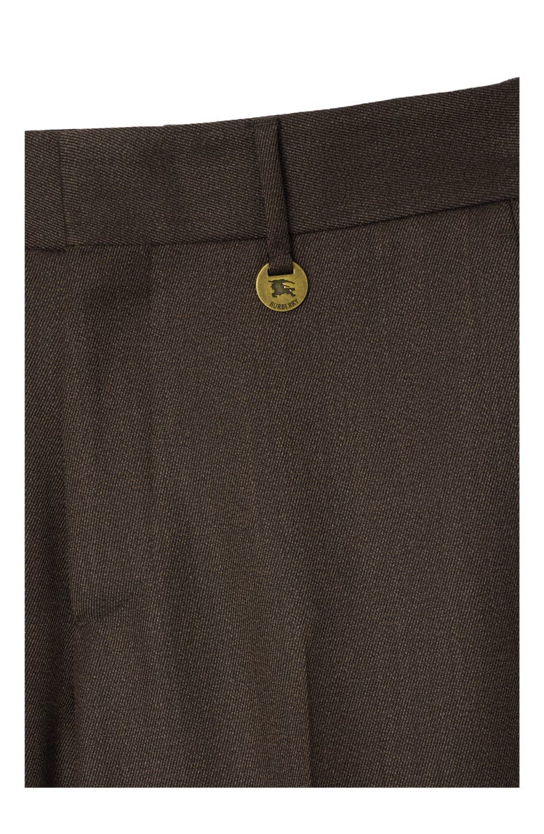 Burberry Wool Tailored Trousers, Alternate, color, Carbon Grey/Dark Mink