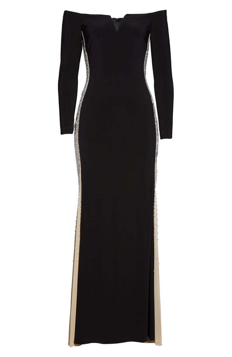 Xscape Evenings Xscape Off the Shoulder Evening Gown, Alternate, color, 