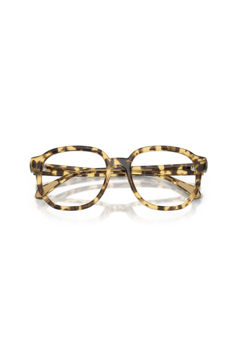 53mm Rectangle optical glasses, Alternate, color, Tortoise