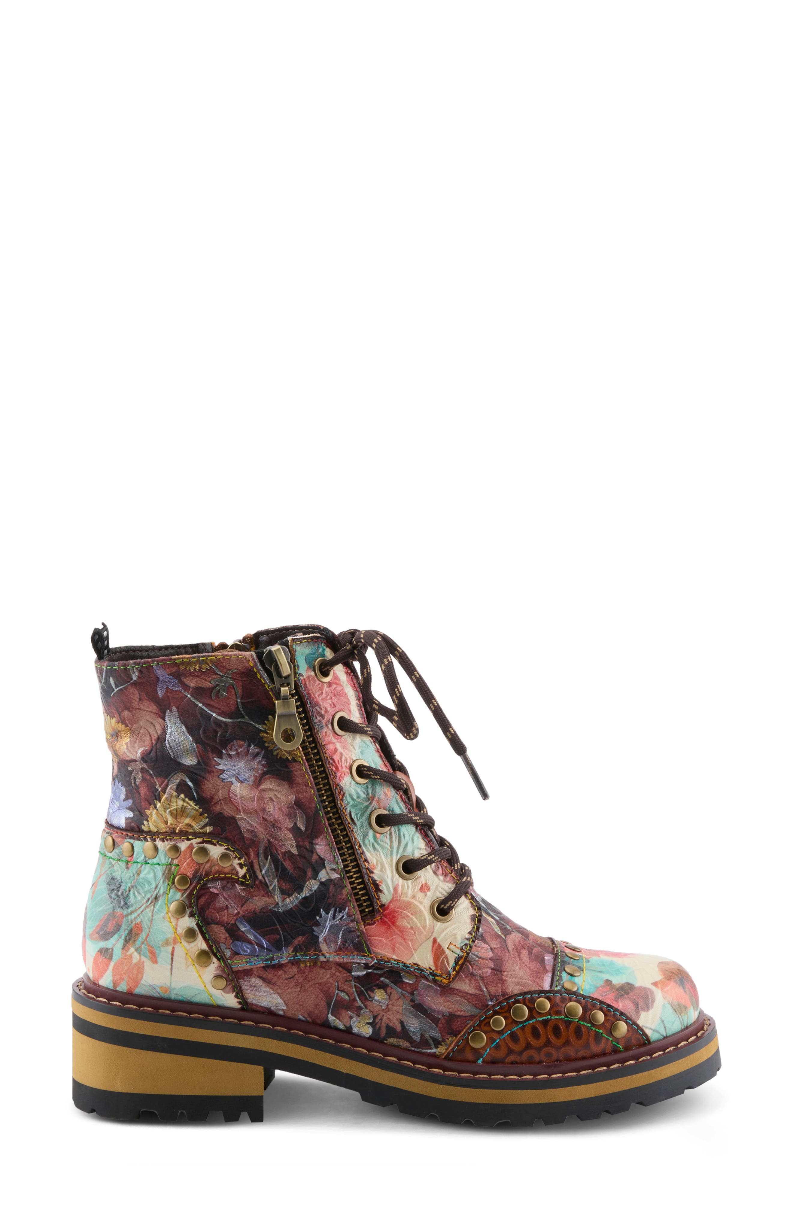 Rugup Lace-Up Boot, Alternate, color, BROWN MULTI