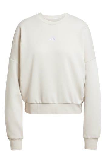 Adidas Originals Adidas Essentials Small Logo Feel Sweatshirt In White