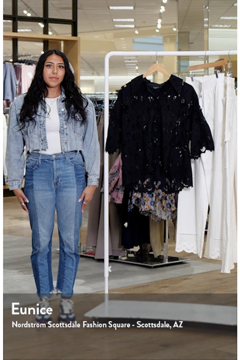 Charli Embroidered Button-Up Shirt video