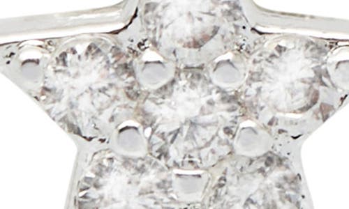 Estella Bartlett Cubic Zirconia Moon & Star Mismatch Stud Earrings