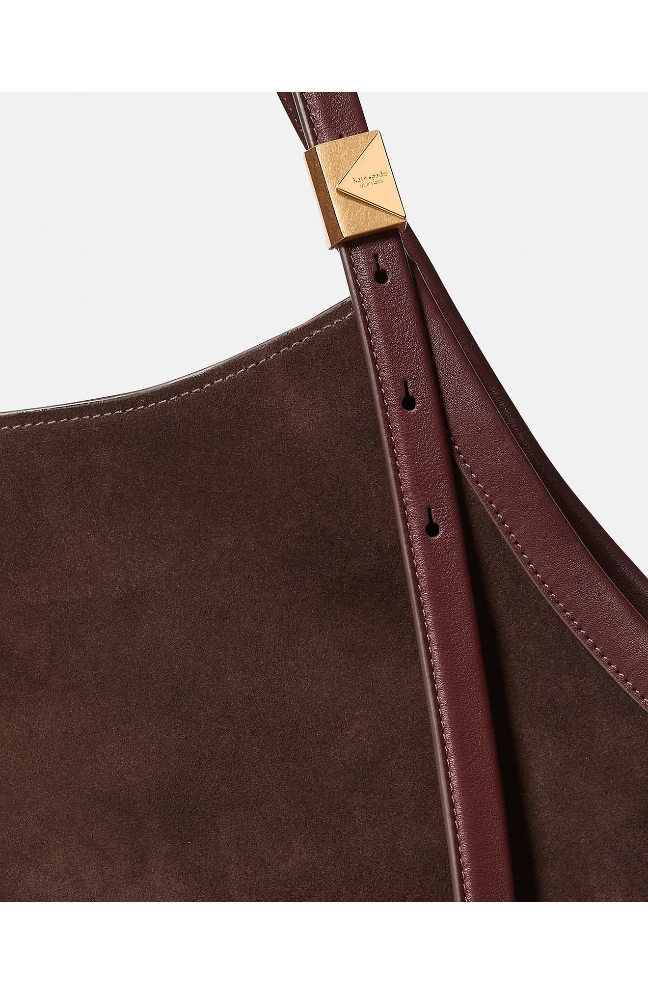 Kate Spade New York deco suede tulip tote, Alternate, color, 