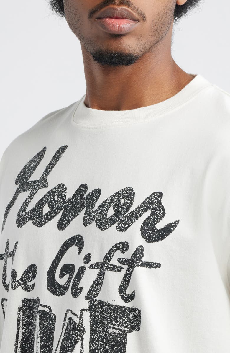 HONOR THE GIFT Live on the Air Graphic T-Shirt, Alternate, color, Bone