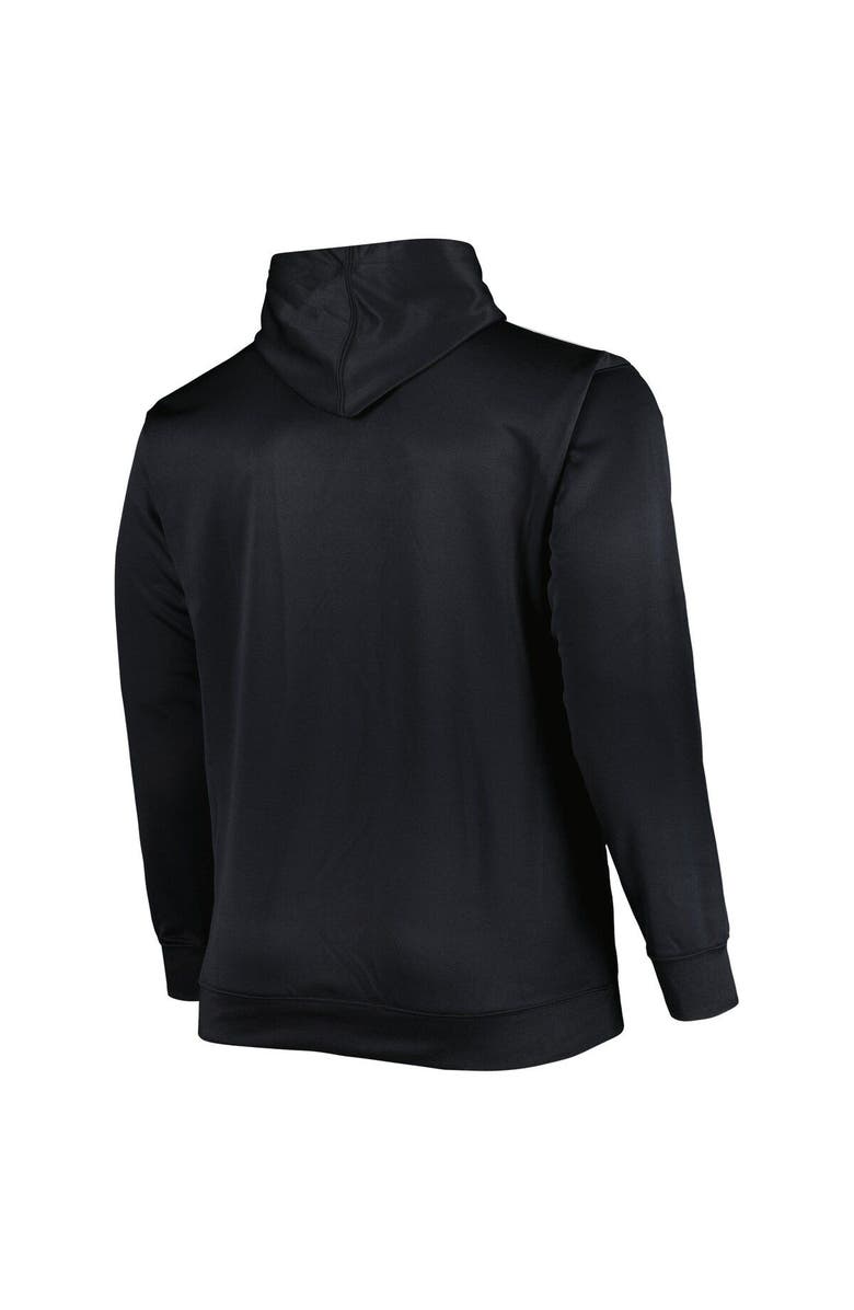 PROFILE Men's Black Chicago White Sox Fade Sublimated Fleece Pullover Hoodie, Alternate, color,