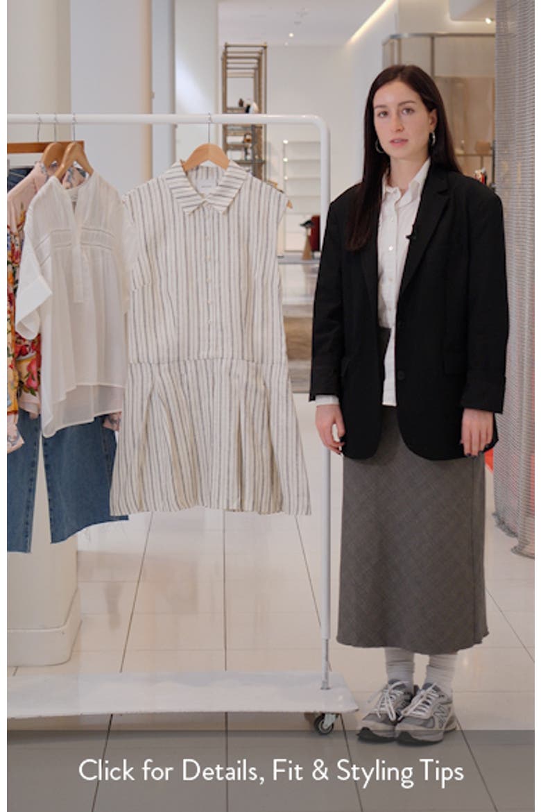 Arella Linen Mini Shirtdress video