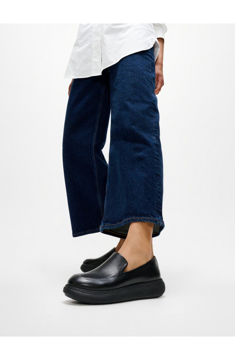 FitFlop IQ Comff Leather Loafers, Alternate, color, All Black