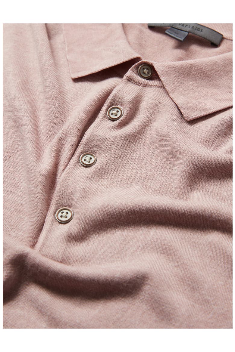 Chatham Regular Fit Textured Wool Blend Polo, Alternate, color, ANTIQUE PINK