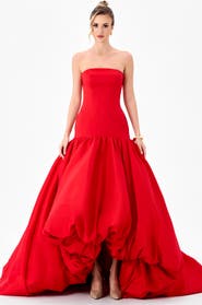 Bariano Allegra Strapless Balloon Gown