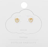 Estella Bartlett Heart Wire Stud Earrings