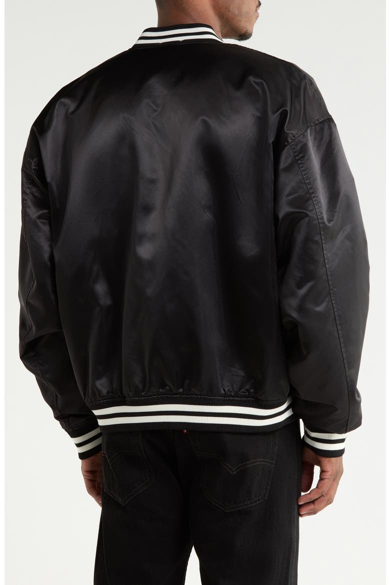 Dugout Bomber Jacket, Alternate, color, CARBON