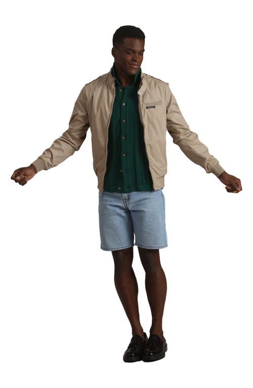 Members Only Classic Iconic Racer Jacket In Neutral