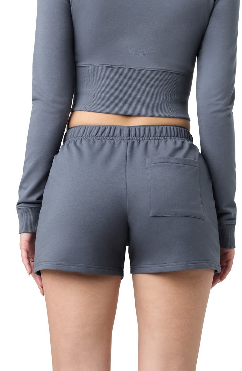 Florence by Mills Relaxed French Terry Shorts, Alternate, color, Grisaille