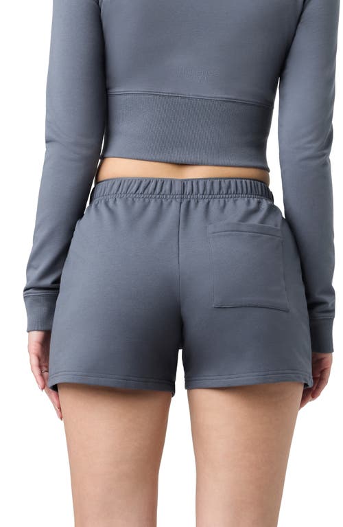 Shop Florence By Mills Relaxed French Terry Shorts In Grisaille