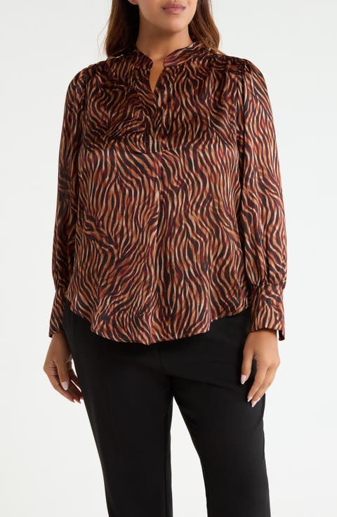 Pleat Front V-Neck Top