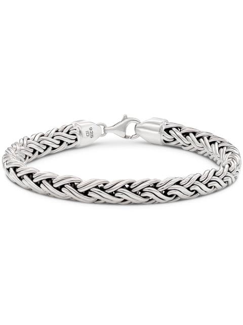 Paddy Oval Chain Bracelet in Sterling Silver, 7mm