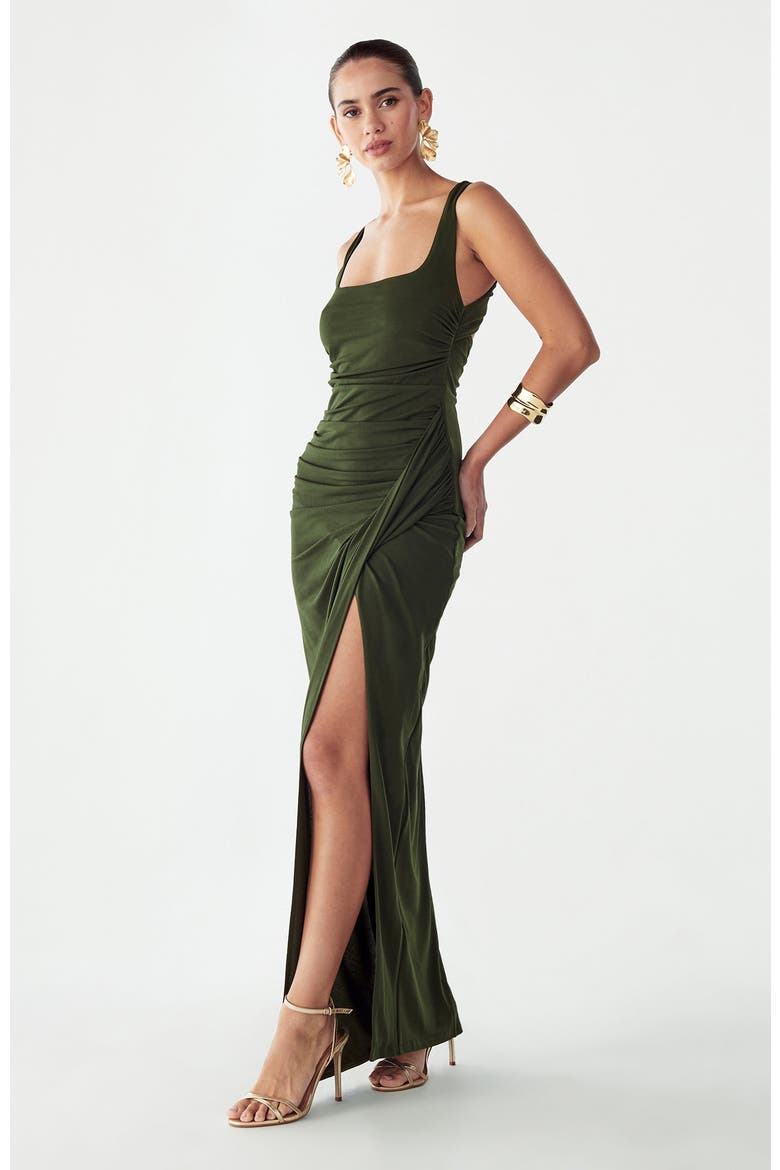 Fallen Maxi Dress, Alternate, color, Khaki