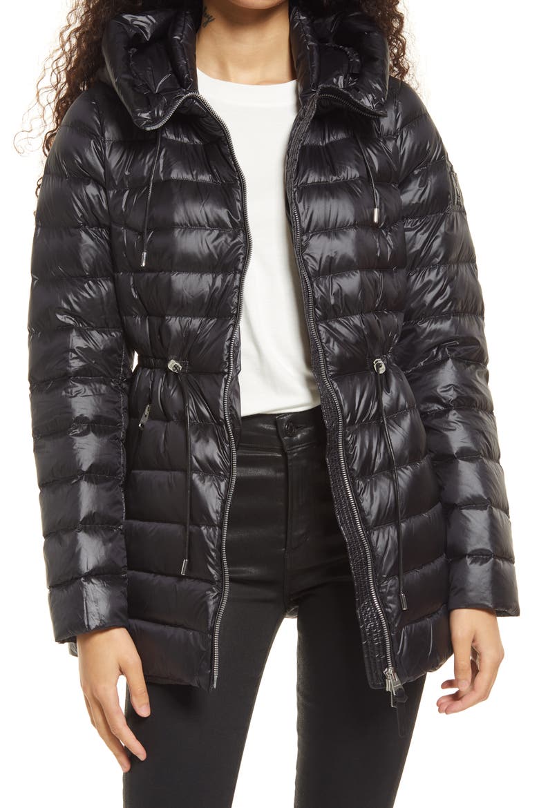 Ivy Water Repellent 800 Fill Power Down Puffer Jacket, Main, color, BLACK