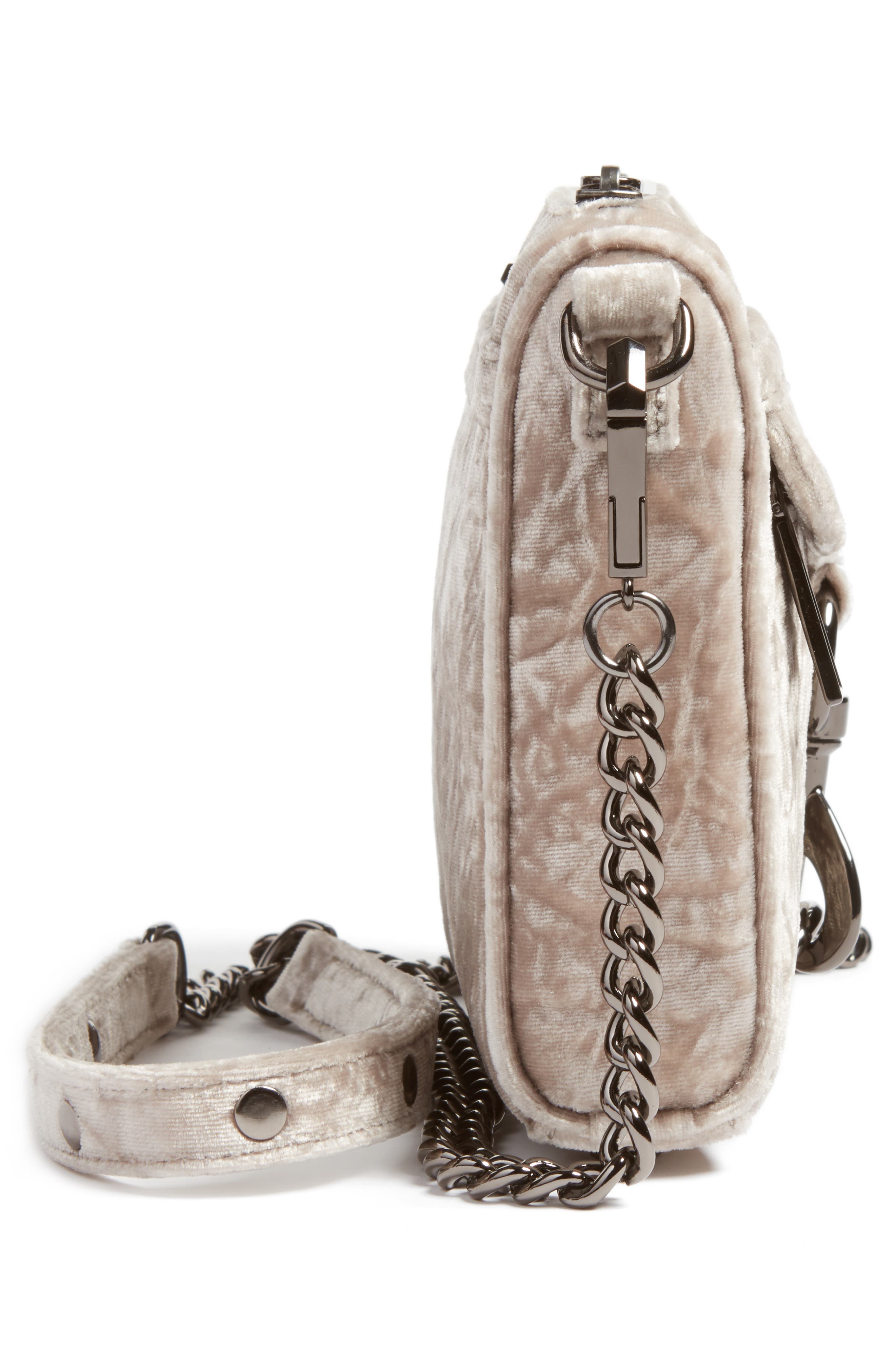 Rebecca Minkoff Mini MAC Velvet Convertible Crossbody Bag, Alternate, color, 